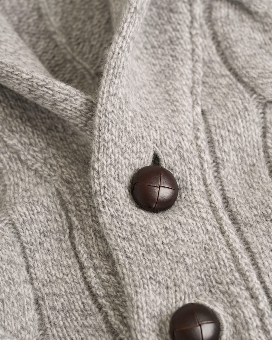 Herr | Tröjor | Morris Heritage | Cable Cardigan Grey