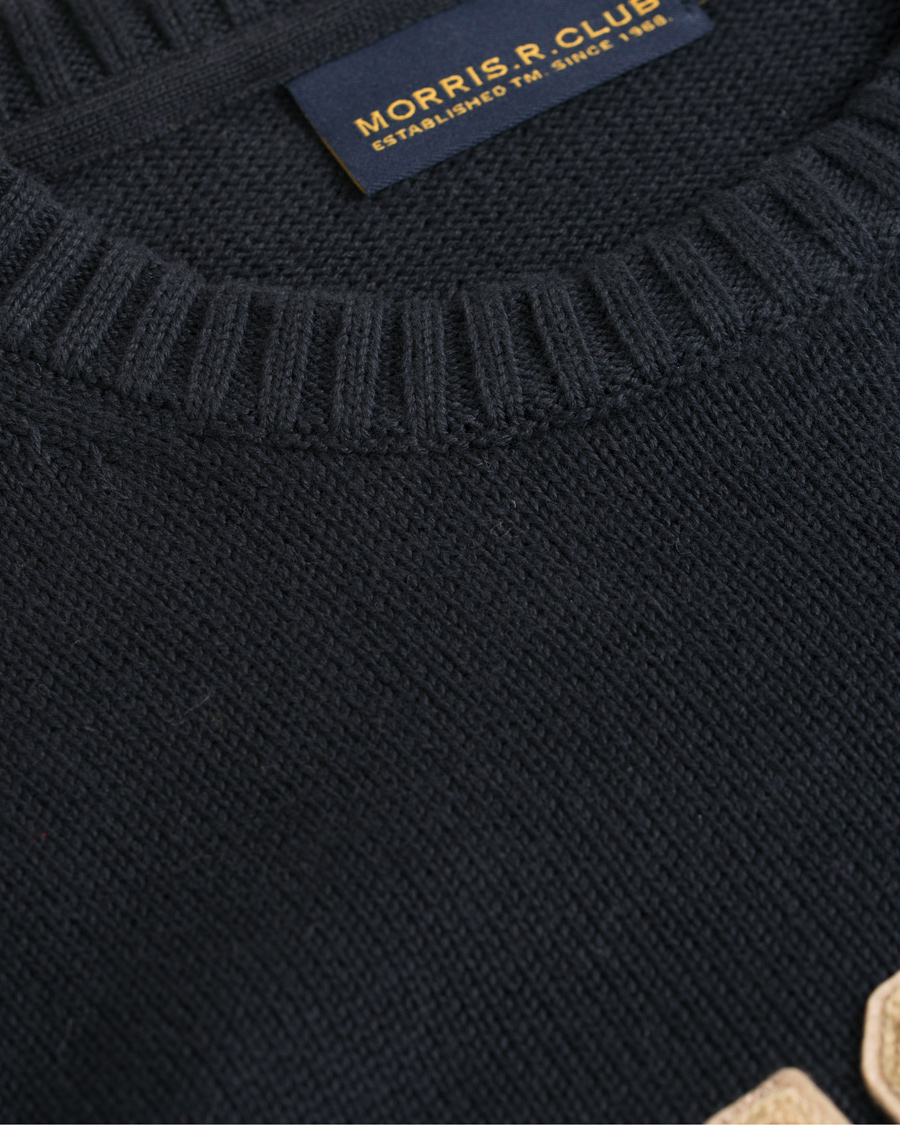 Herr | Tröjor | Morris | Logo Crew Neck Old Blue