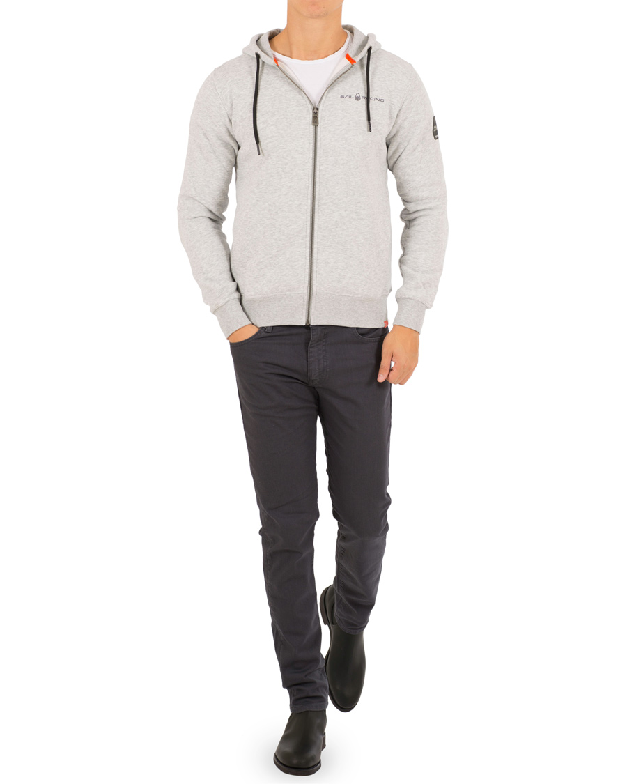 Herr | Tröjor | Sail Racing | Antarctica Zip Hoodie Grey Melange
