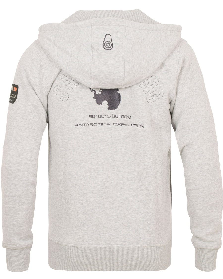Herr | Tröjor | Sail Racing | Antarctica Zip Hoodie Grey Melange