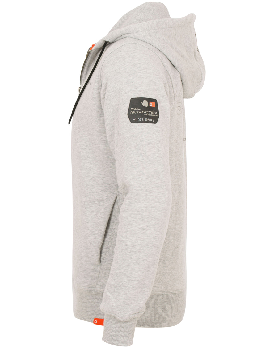 Herr | Tröjor | Sail Racing | Antarctica Zip Hoodie Grey Melange