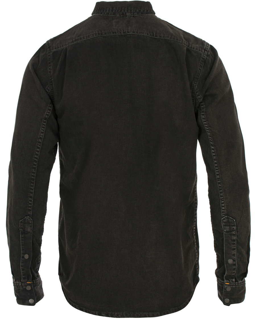 Herr | Skjortor | Nudie Jeans | Henry Blackened Indigo Shirt Black/Bue