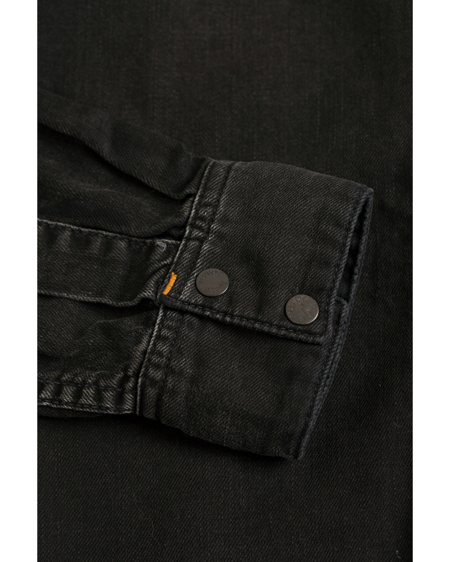Herr | Skjortor | Nudie Jeans | Henry Blackened Indigo Shirt Black/Bue