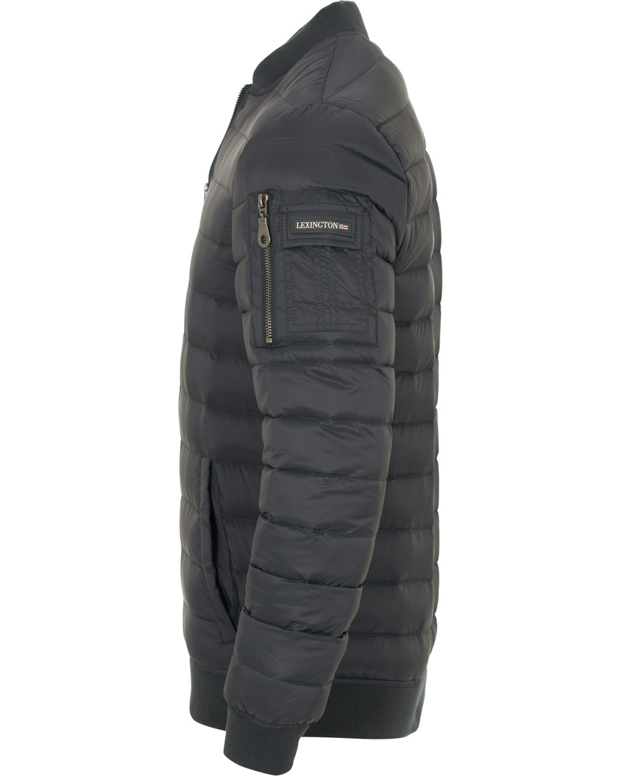 Herr | Jackor | Lexington | Aiden Bomber Jacket Deep Marine Blue
