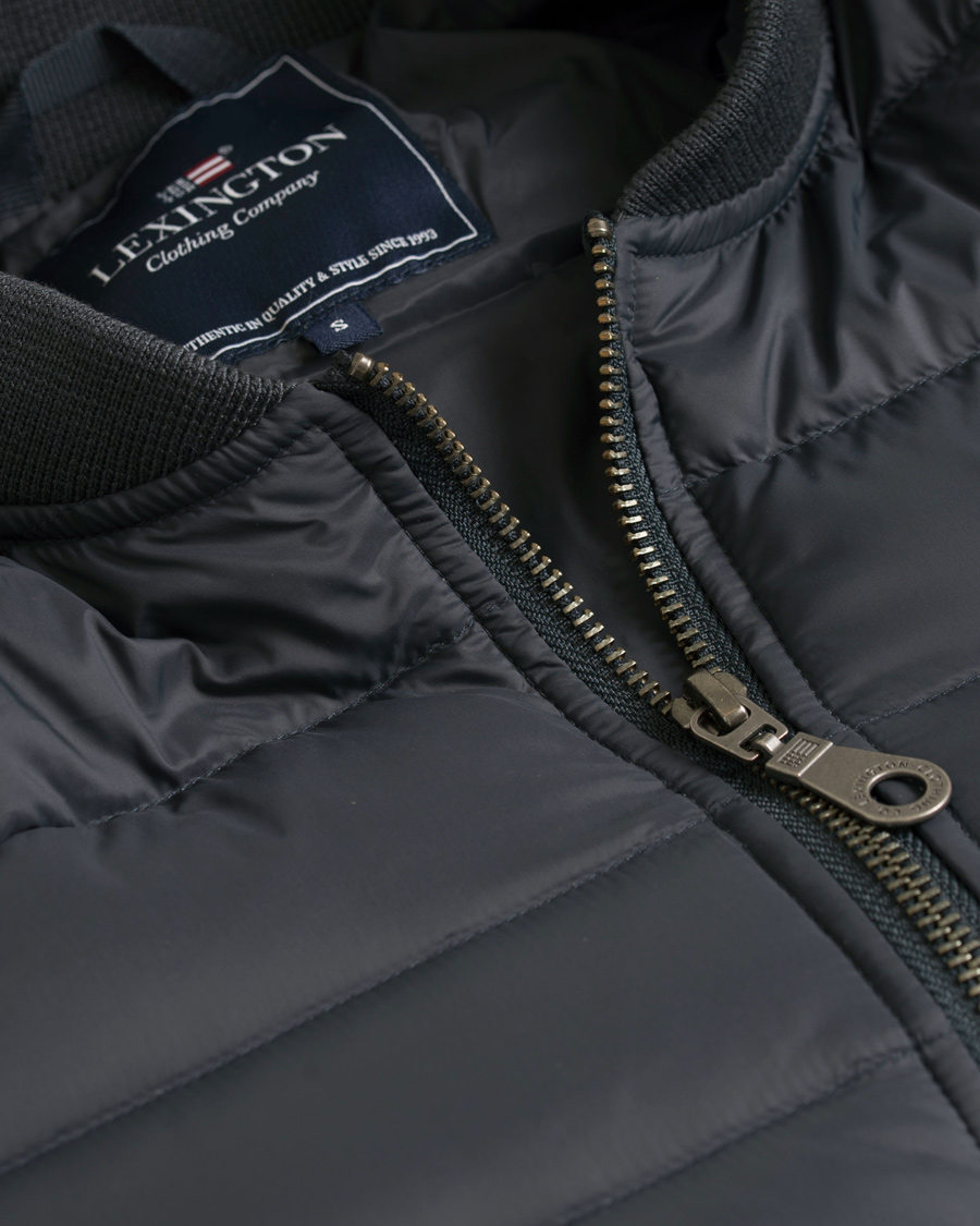 Herr | Jackor | Lexington | Aiden Bomber Jacket Deep Marine Blue