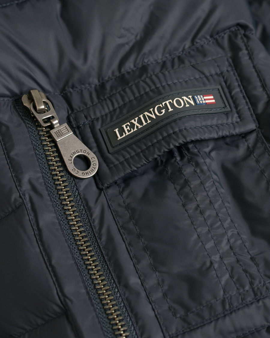 Herr | Jackor | Lexington | Aiden Bomber Jacket Deep Marine Blue
