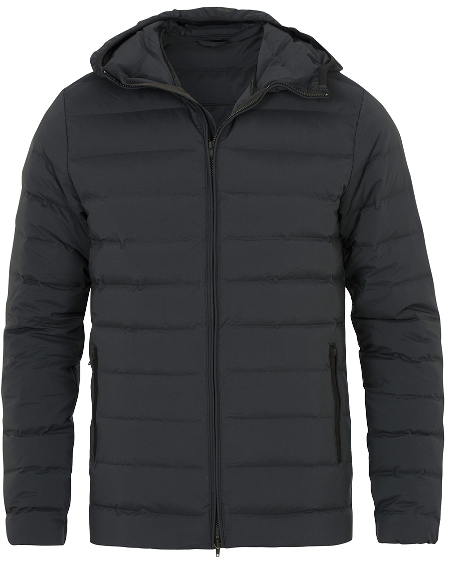 Herr | Jackor | J.Lindeberg | Down Hood Channeled Nylon Jacket Anthracite