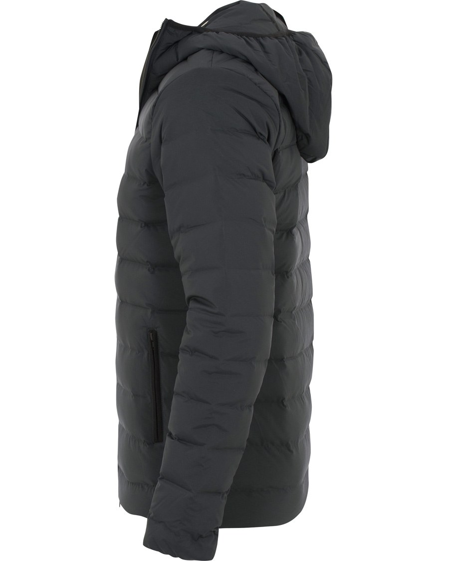 Herr | Jackor | J.Lindeberg | Down Hood Channeled Nylon Jacket Anthracite