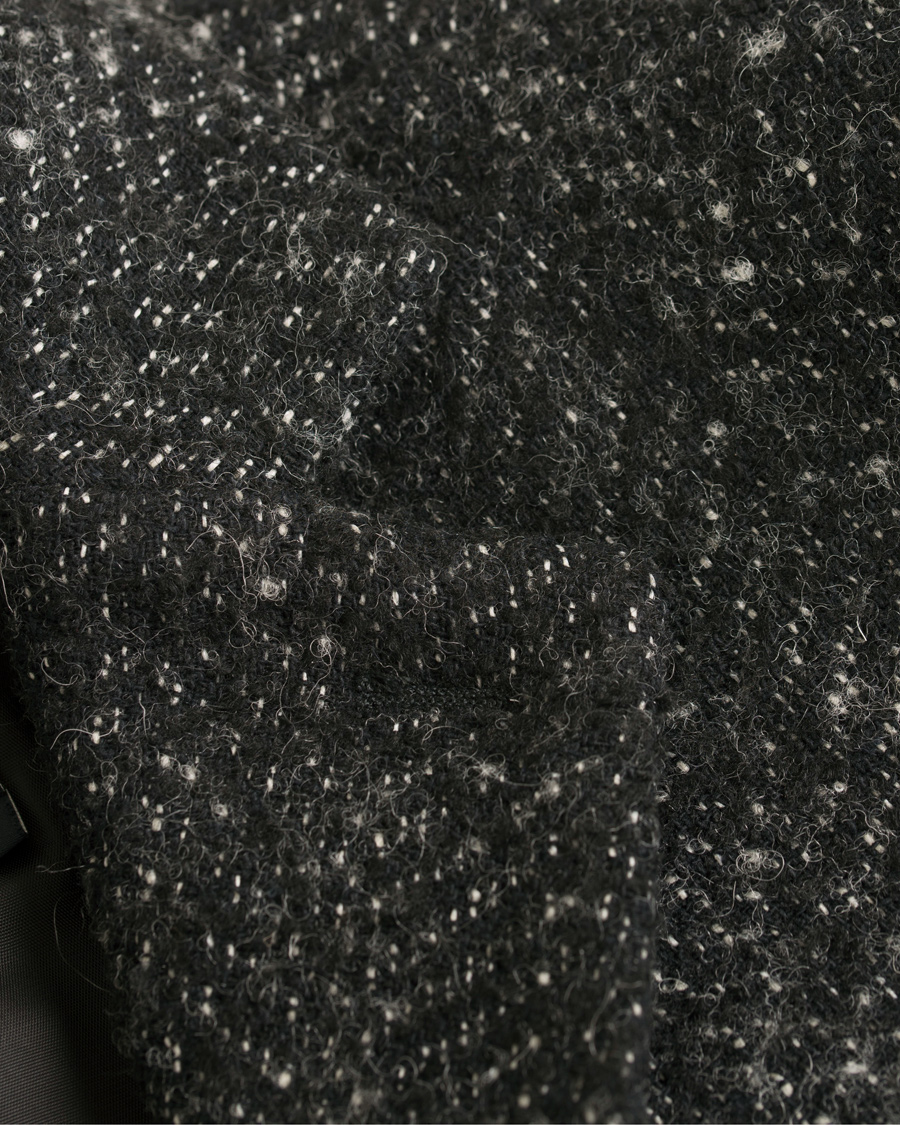 Herr | Jackor | J.Lindeberg | Wolger Rock Wool Herringbone Coat Black