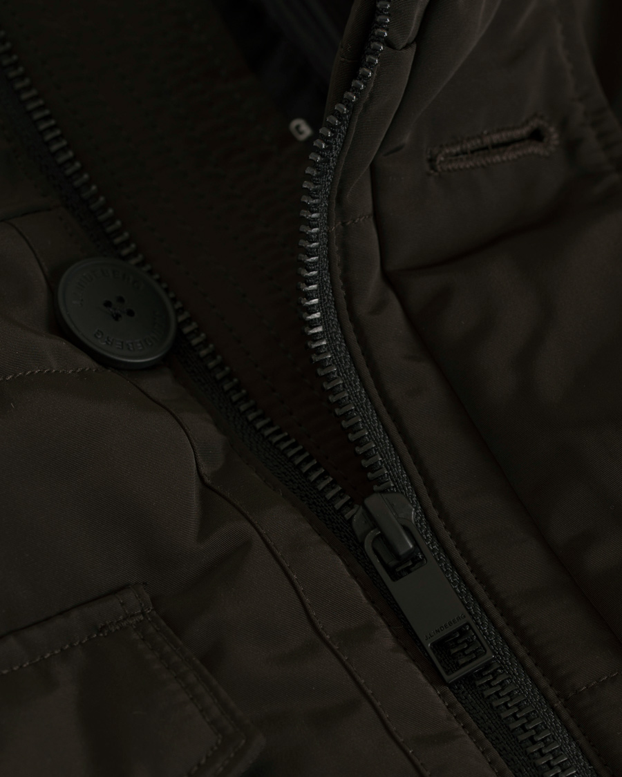 Herr | Jackor | J.Lindeberg | Bailey Stuctured Poly Jacket Brown
