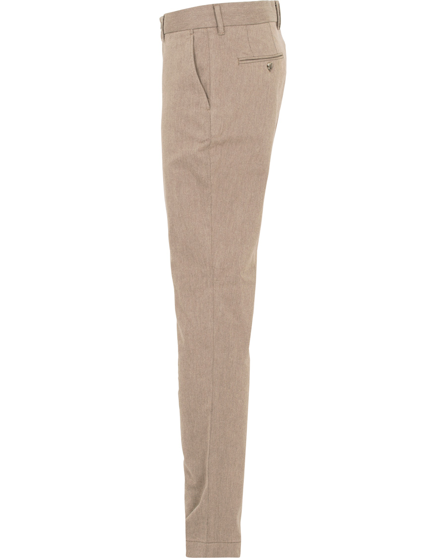 Herr | Byxor | J.Lindeberg | Chaze Flannel Twill Trousers Grey/Brown