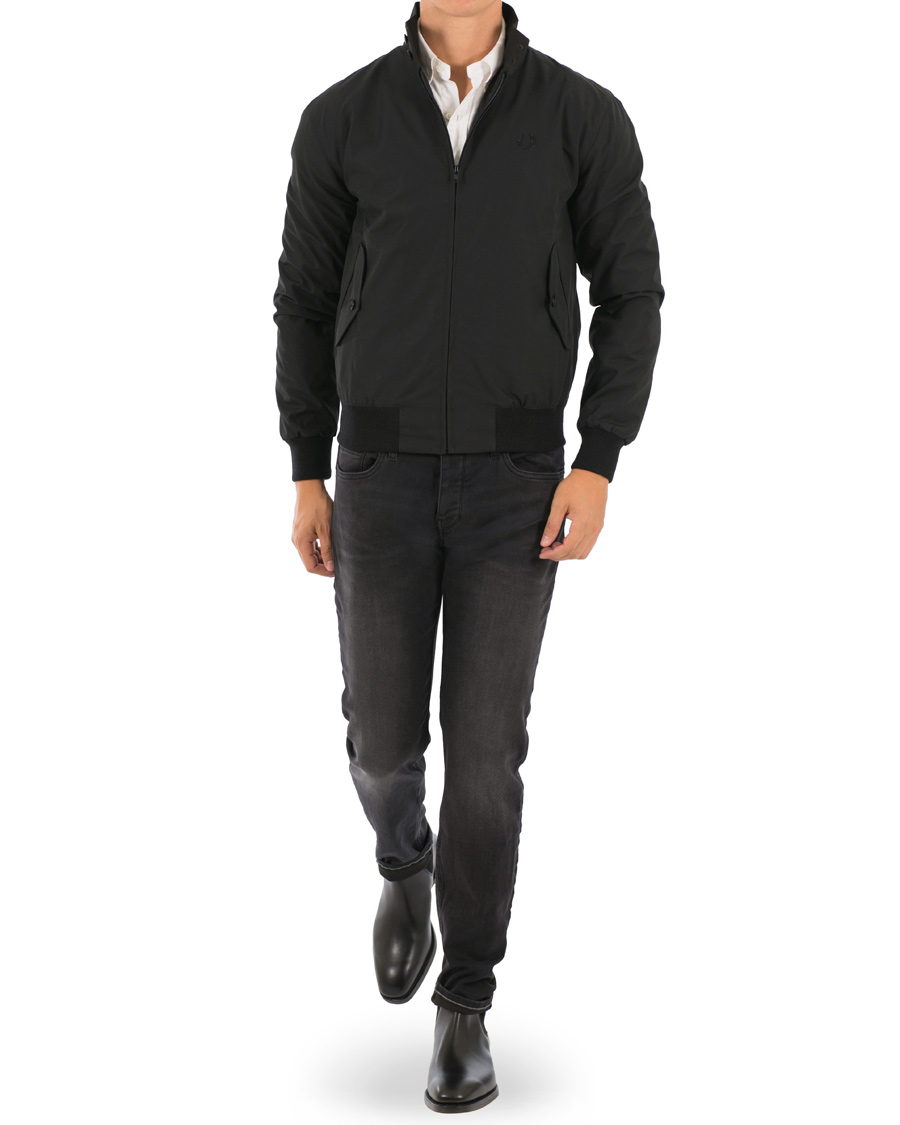 Herr | Jackor | Fred Perry Reissues | Made In England Harrington Jacket Black