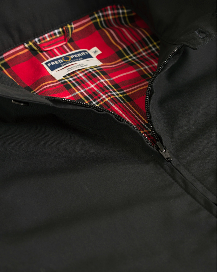 Herr | Jackor | Fred Perry Reissues | Made In England Harrington Jacket Black