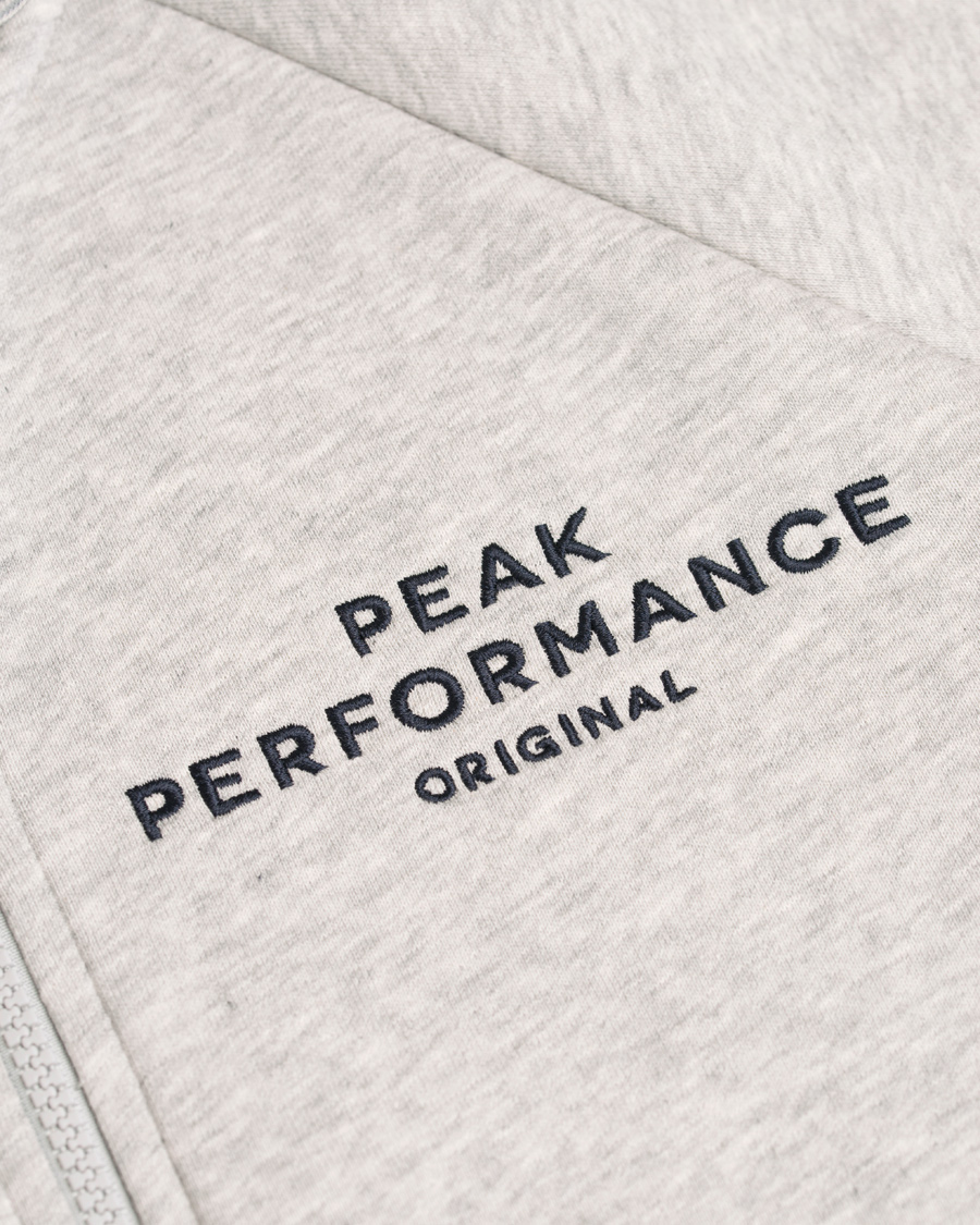 Herr | Tröjor | Peak Performance | Original Full Zip Hoodie Grey
