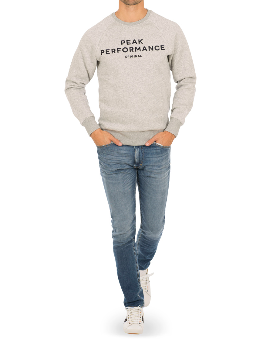 Herr | Tröjor | Peak Performance | Logo Crew Neck Sweatshirt Grey