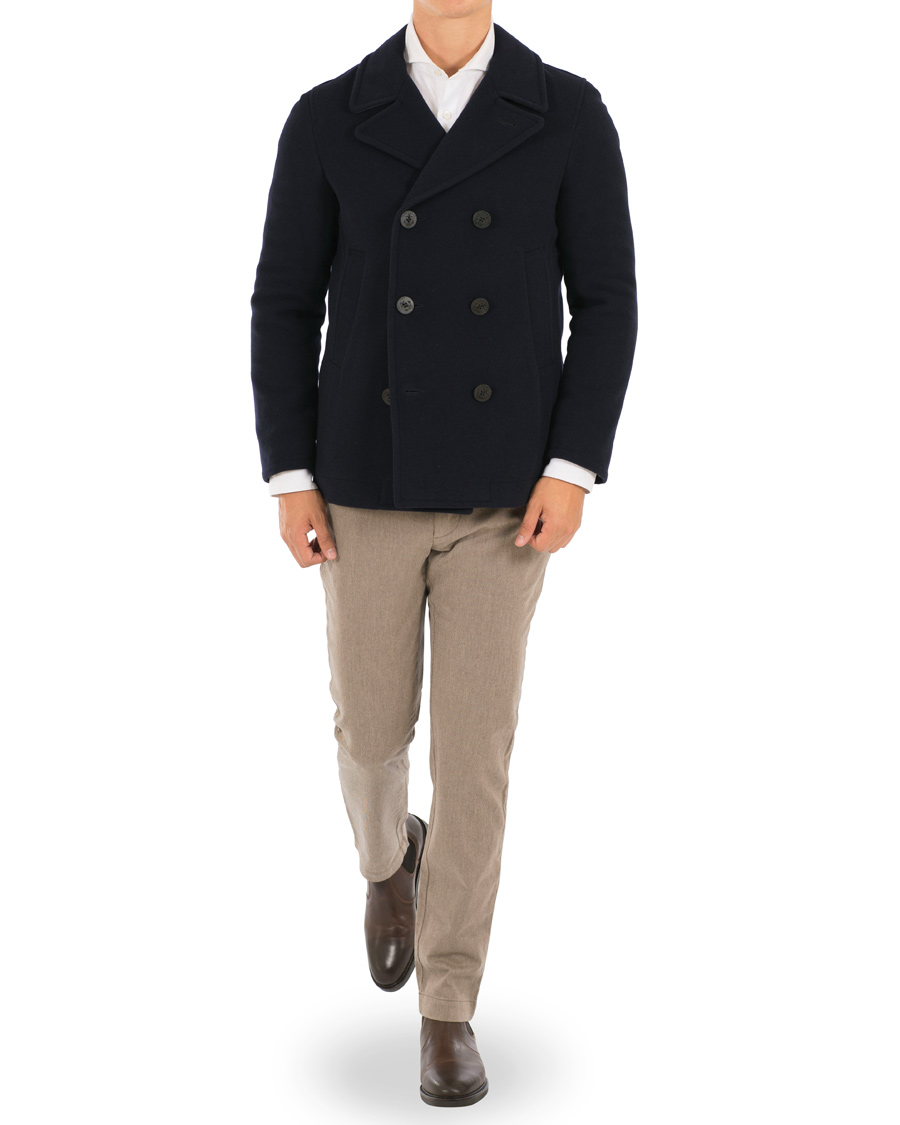 Herr | Jackor | GANT | The Weyland Peacoat Navy