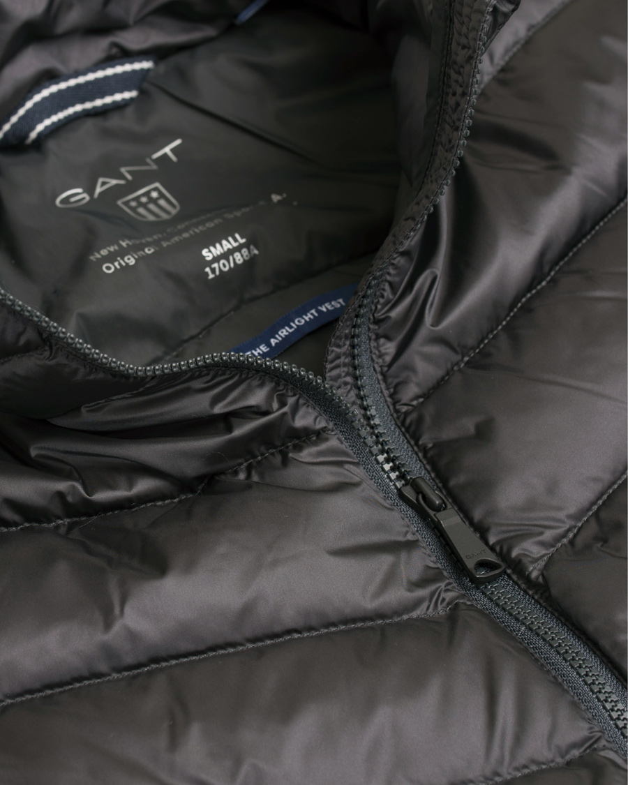 Herr | Jackor | GANT | The Airlight Down Vest Dark Grey