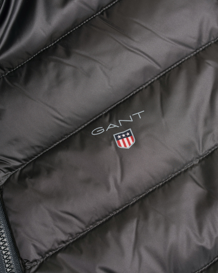 Herr | Jackor | GANT | The Airlight Down Vest Dark Grey