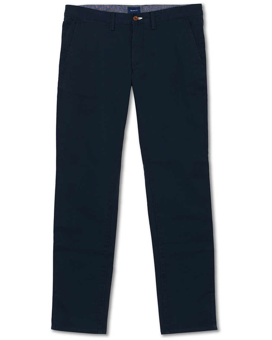 Herr | Byxor | GANT | Slim Twill Chino Marine