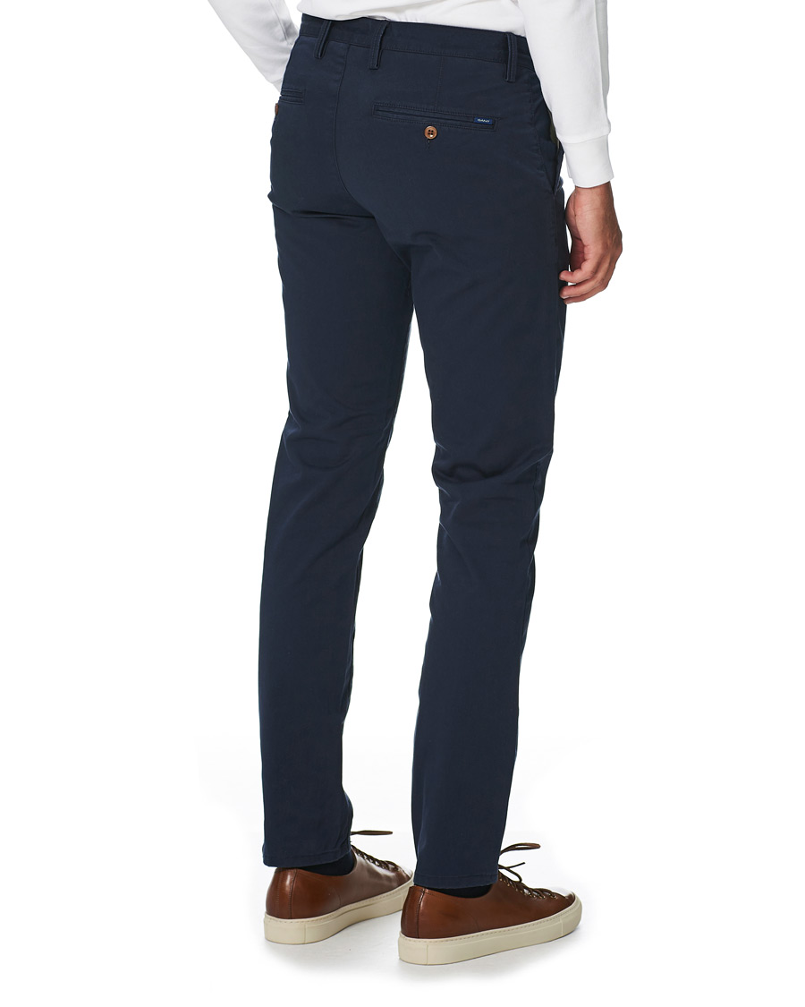 Herr | Byxor | GANT | Slim Twill Chino Marine