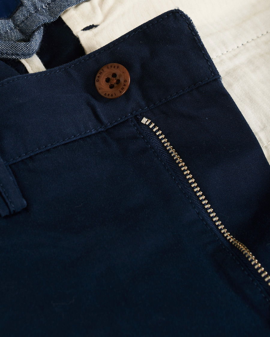 Herr | Byxor | GANT | Slim Twill Chino Marine