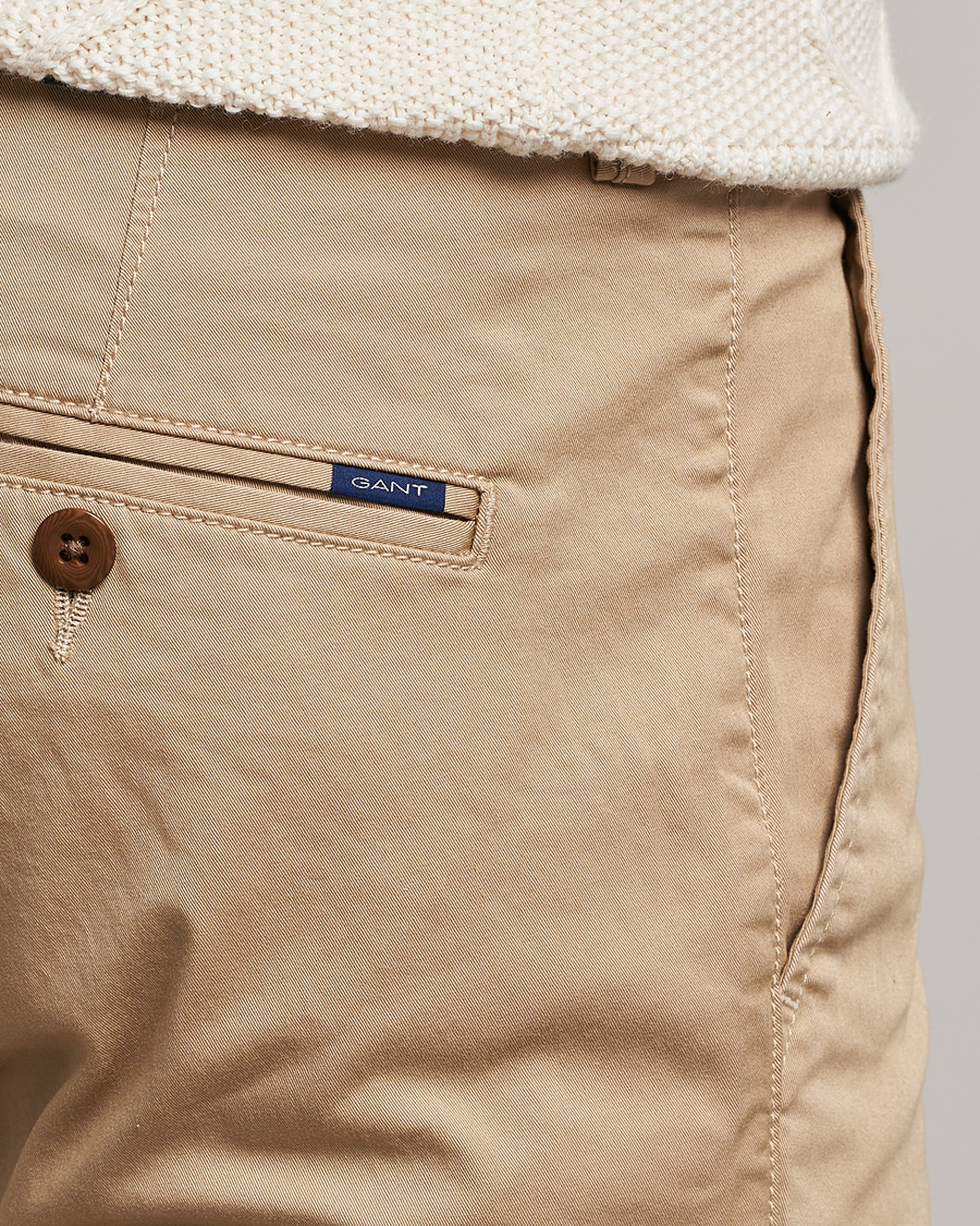 Herr | Byxor | GANT | Slim Twill Chino Dark Khaki