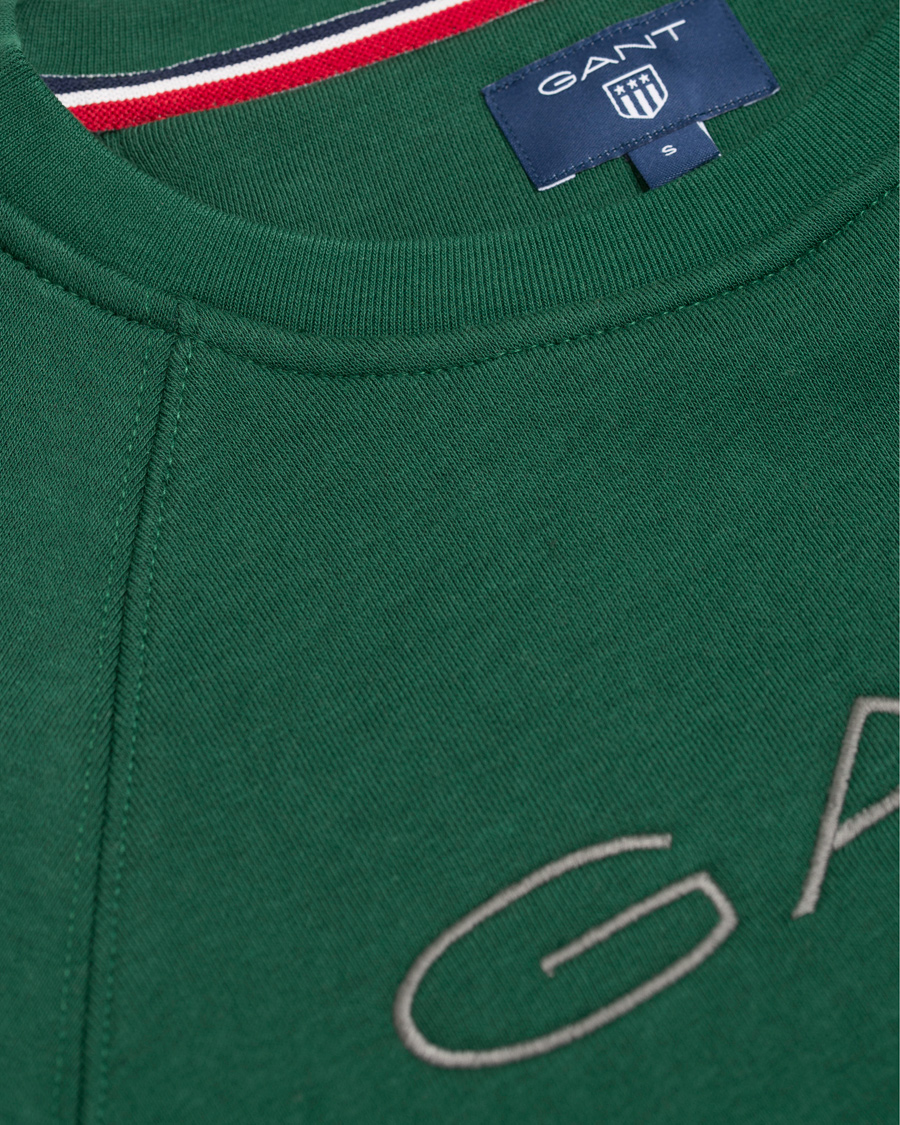 Herr | Tröjor | GANT | Shield Crew Neck Sweatshirt Ivy Green