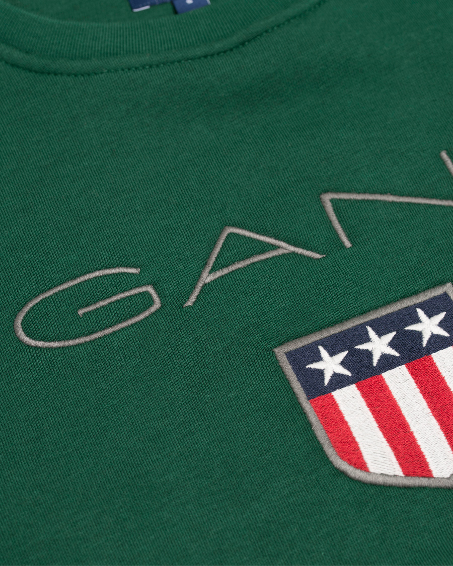 Herr | Tröjor | GANT | Shield Crew Neck Sweatshirt Ivy Green