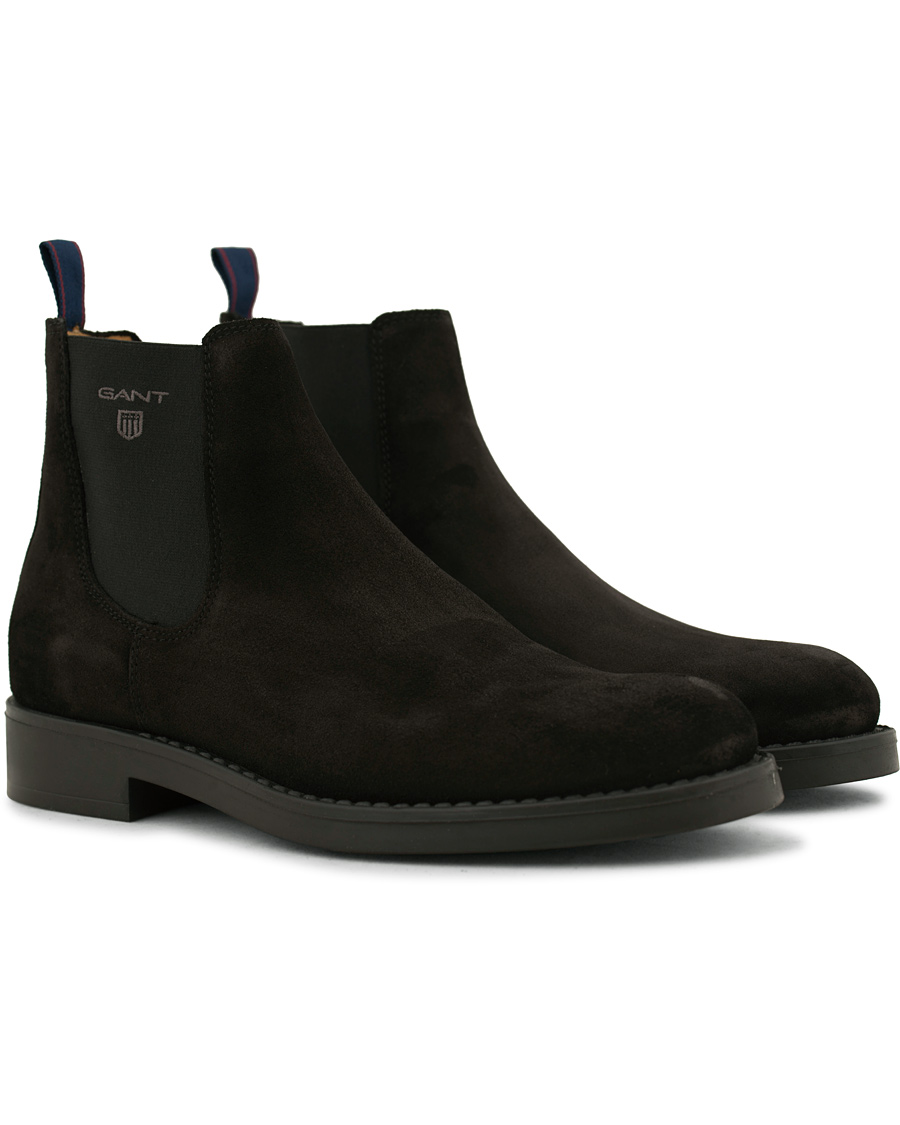 Herr | GANT Oscar Chelsea Boot Black Suede | GANT | Oscar Chelsea Boot Black Suede
