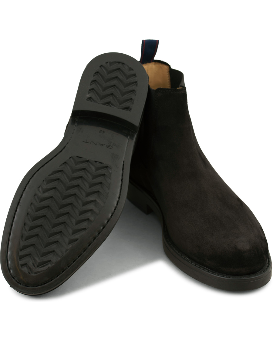 Herr | GANT Oscar Chelsea Boot Black Suede | GANT | Oscar Chelsea Boot Black Suede