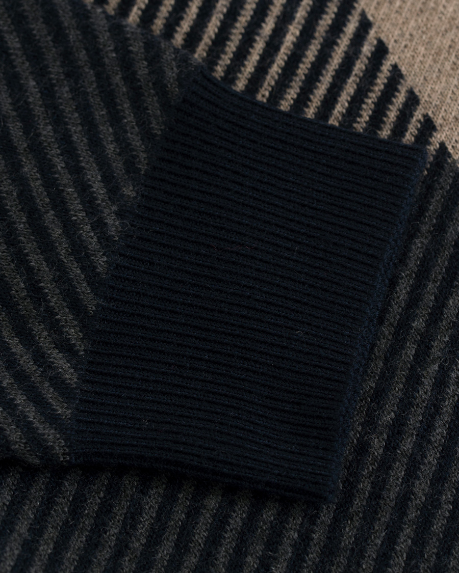 Herr | Tröjor | Aquascutum | Clapton Large Check Knit Navy