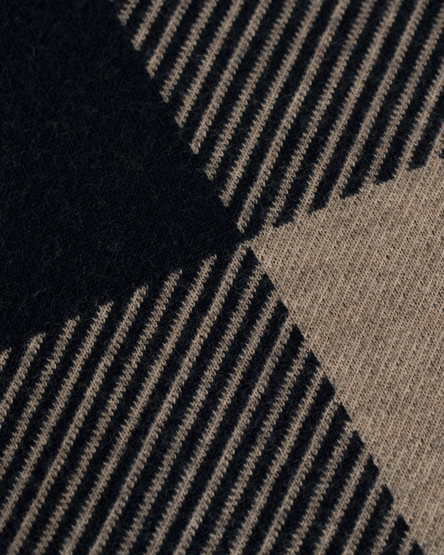 Herr | Tröjor | Aquascutum | Clapton Large Check Knit Navy