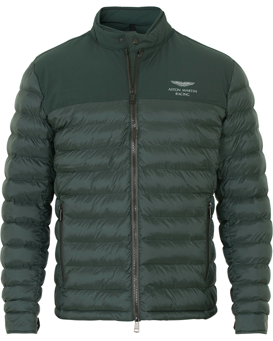 Herr | Jackor | Hackett | Aston Martin Tech Moto Down Jacket Racing Green