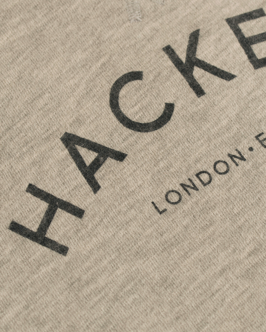 Herr | Tröjor | Hackett | Mr Classic Logo Crew Neck Sweater Grey
