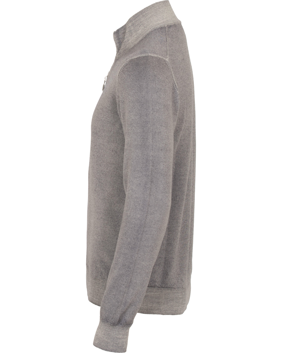 Herr | Tröjor | Gran Sasso | Merino Vintage Full Zip Light Grey