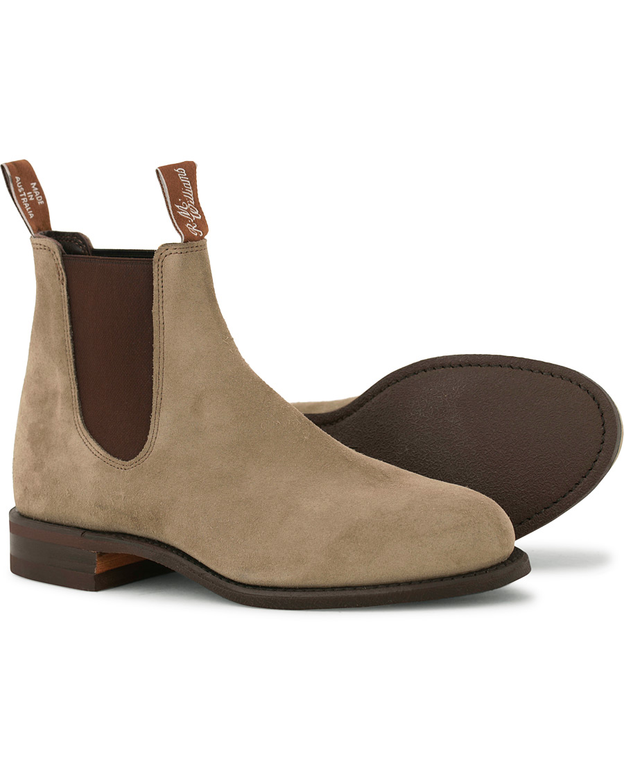Herr | R.M.Williams Wentworth G Boot Oatmeal Suede | R.M.Williams | Wentworth G Boot Oatmeal Suede