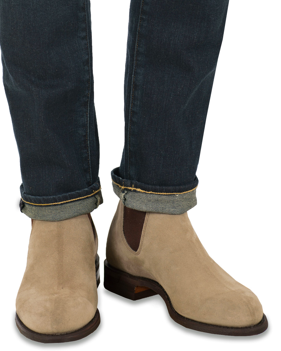 Herr | R.M.Williams Wentworth G Boot Oatmeal Suede | R.M.Williams | Wentworth G Boot Oatmeal Suede
