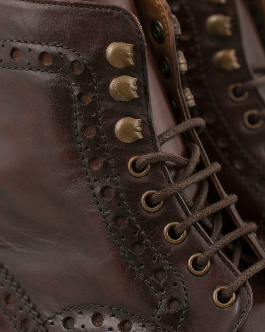 Herr | Grenson Fred Brogue Boot Commando Sole Brown Calf | Grenson | Fred Brogue Boot Commando Sole Brown Calf