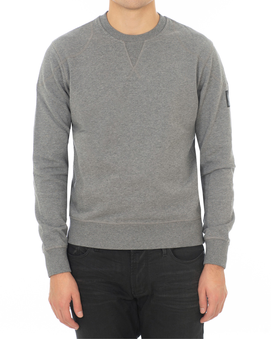Herr | Tröjor | Belstaff | Jefferson Crew Neck Sweatshirt Grey Melange