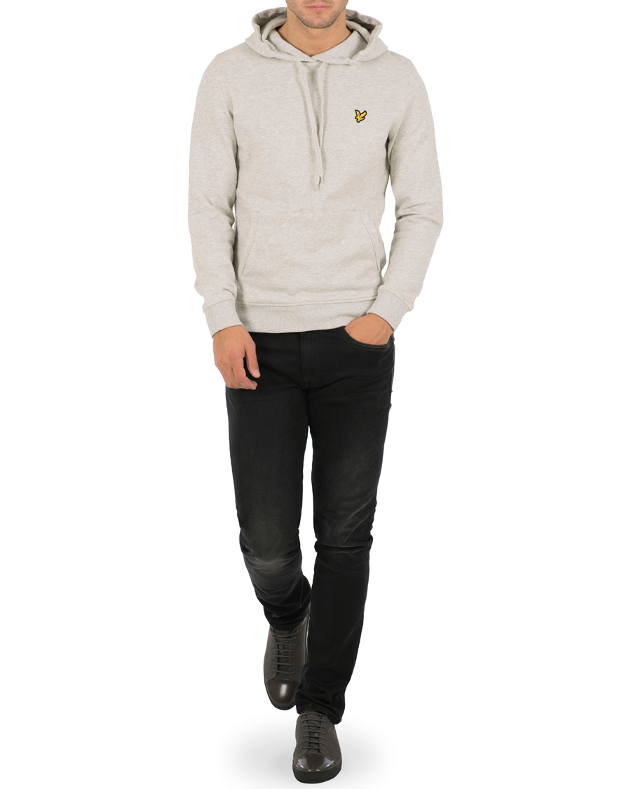 Herr | Tröjor | Lyle & Scott | Pullover Hoodie Light Grey Marl