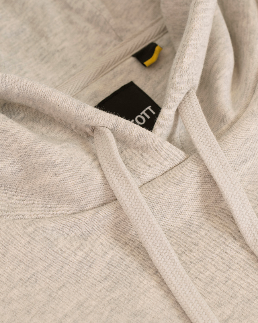 Herr | Tröjor | Lyle & Scott | Pullover Hoodie Light Grey Marl