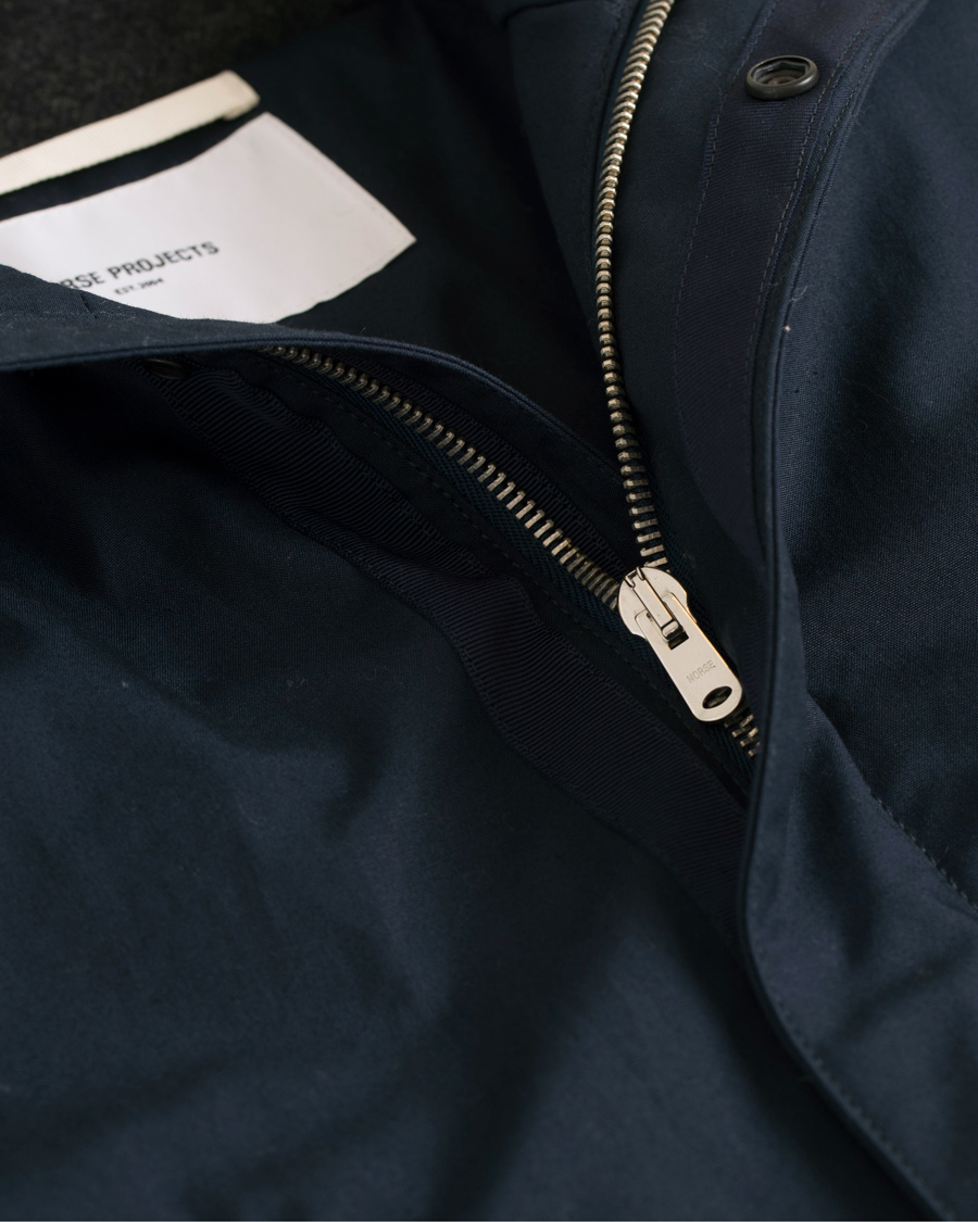 Herr | Jackor | Norse Projects | Lindisfarni Cambric Jacket Dark Navy