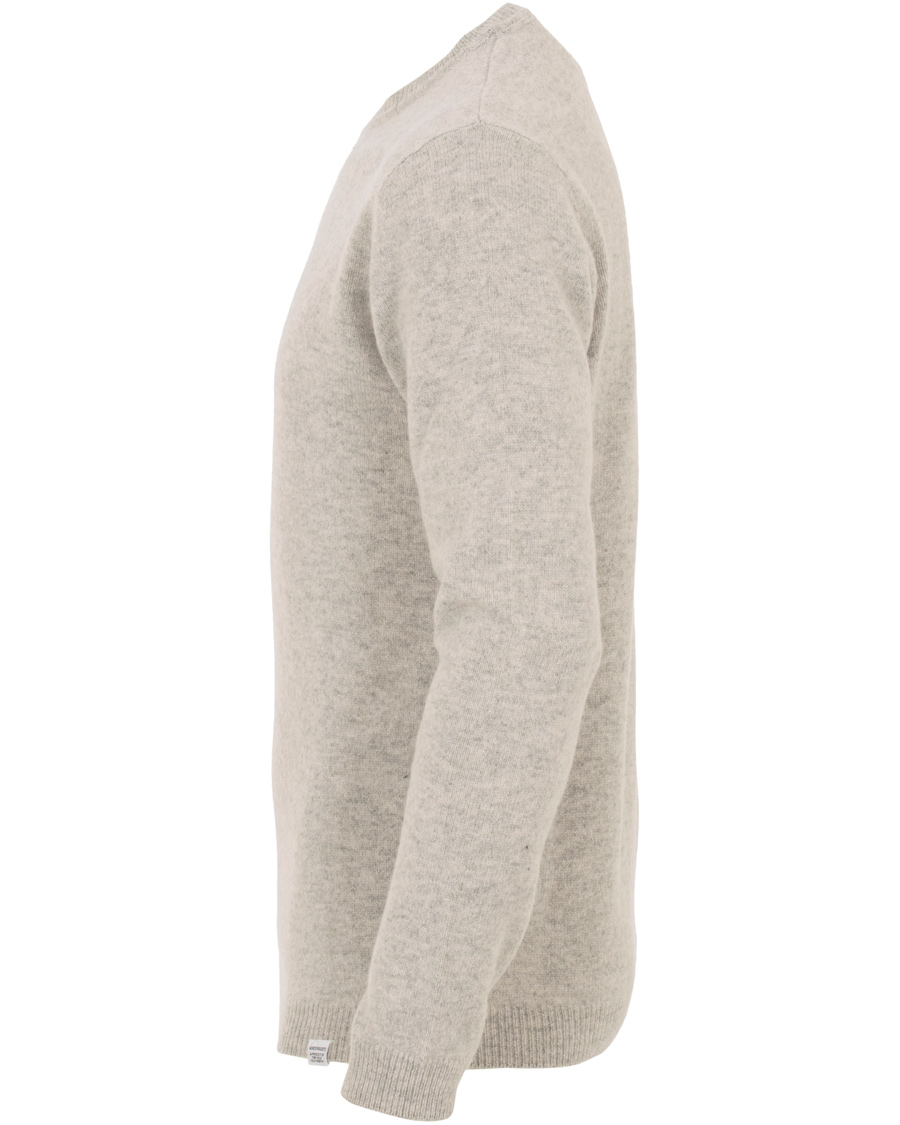 Herr | Tröjor | Norse Projects | Sigfred Lambswool Crew Neck Light Grey Melange