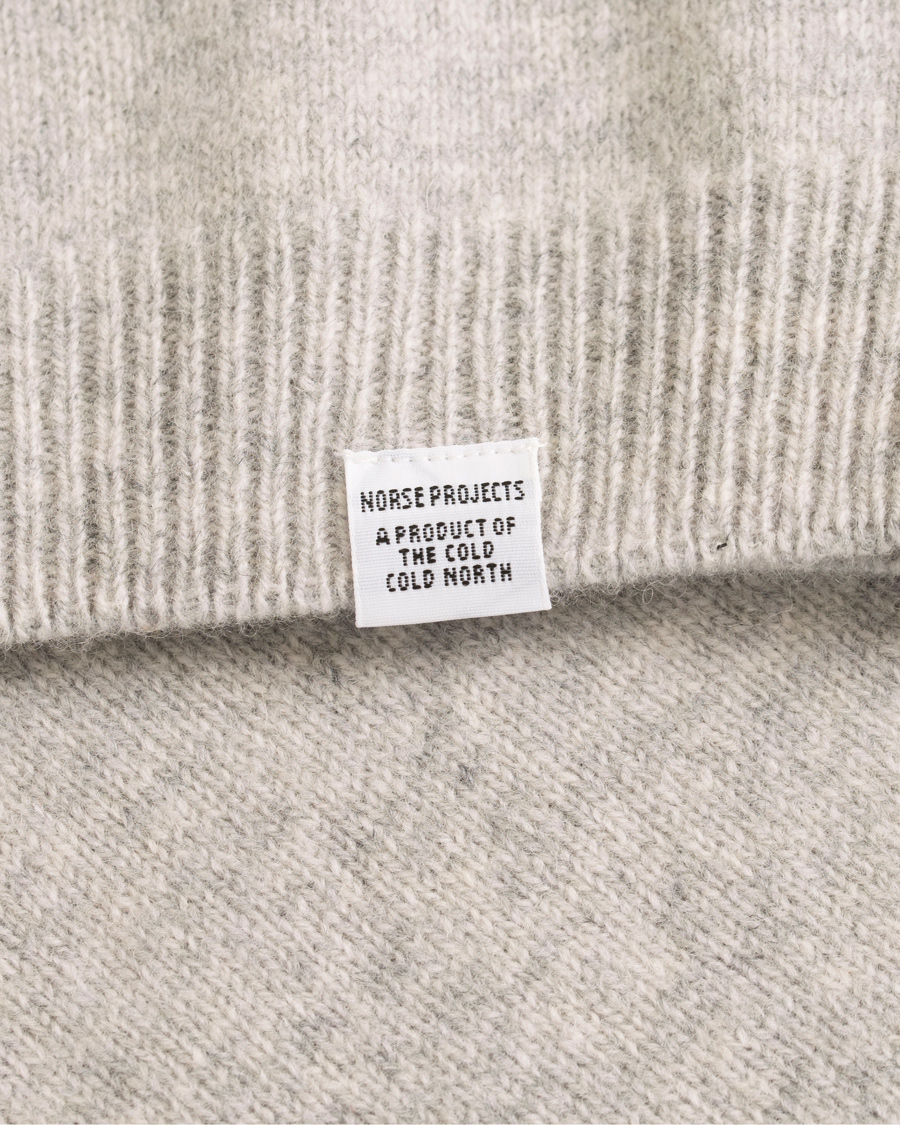 Herr | Tröjor | Norse Projects | Sigfred Lambswool Crew Neck Light Grey Melange