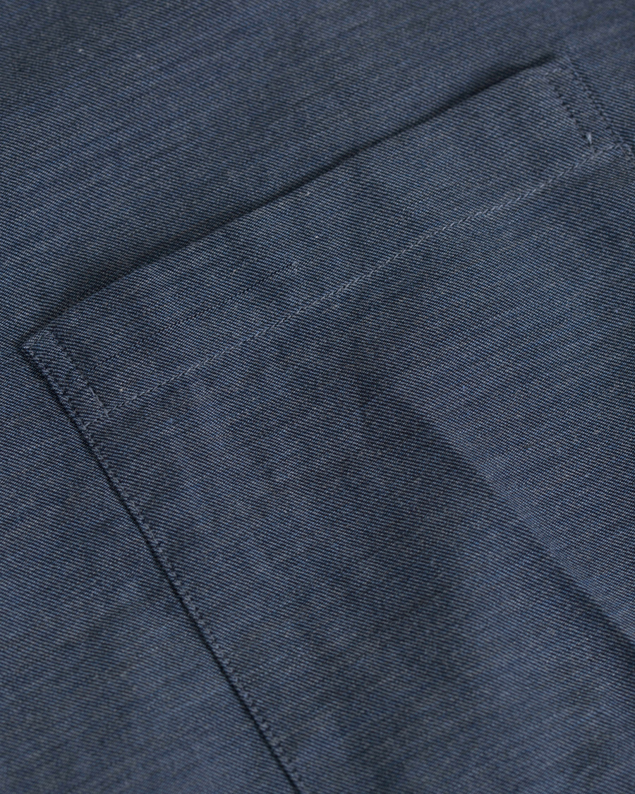 Herr | Skjortor | Eton | Slim Fit Flannel Shirt Dark Blue