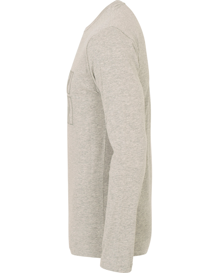 Herr | T-Shirts | Calvin Klein | Jeans Logo Long Sleeve Crew Neck Tee Grey