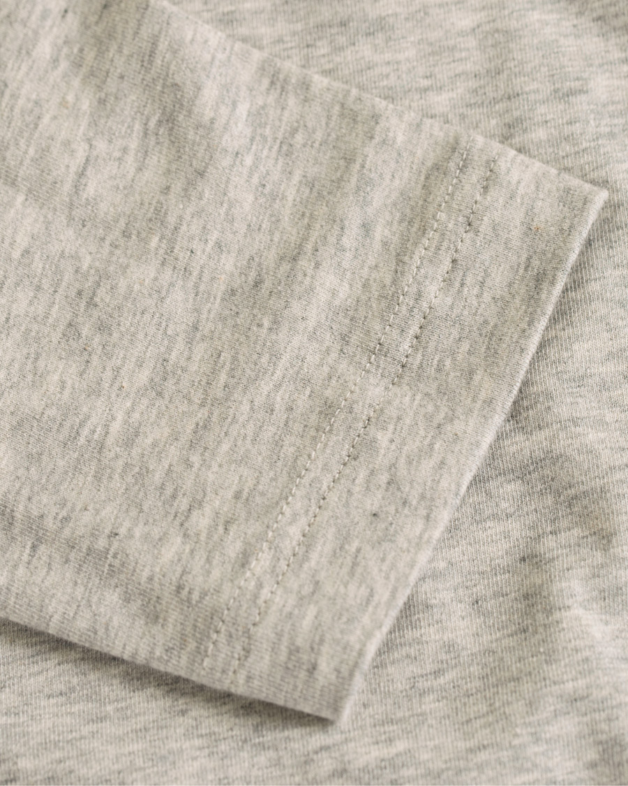 Herr | T-Shirts | Calvin Klein | Jeans Logo Long Sleeve Crew Neck Tee Grey