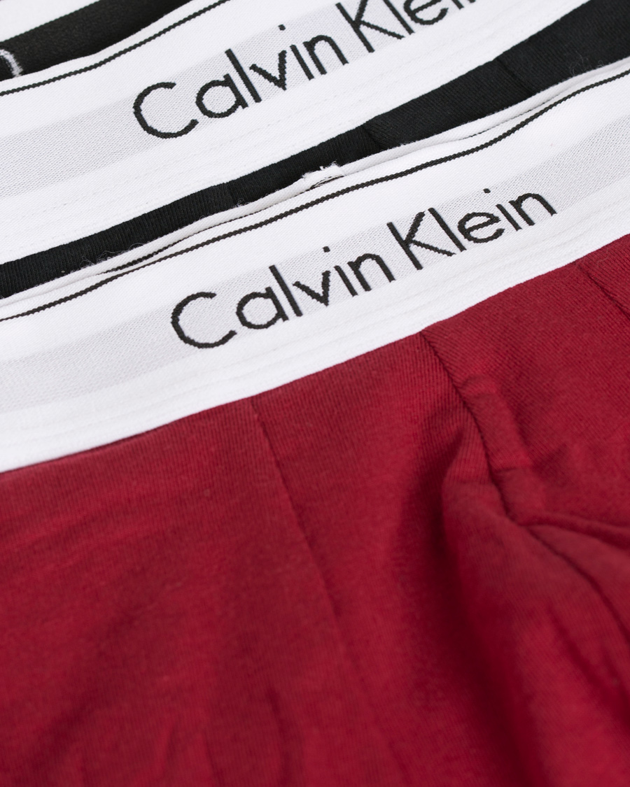 Herr | Underkläder | Calvin Klein | Jeans Modern Cotton 2-Pack Trunk Dylan Red/Black
