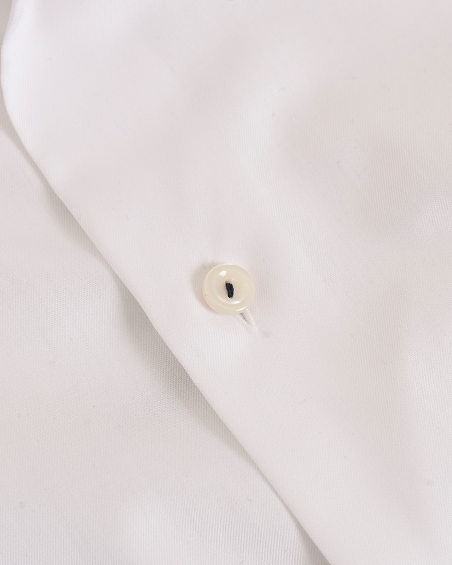 Herr | Skjortor | Eton | Super Sim Contrast Flower Shirt White