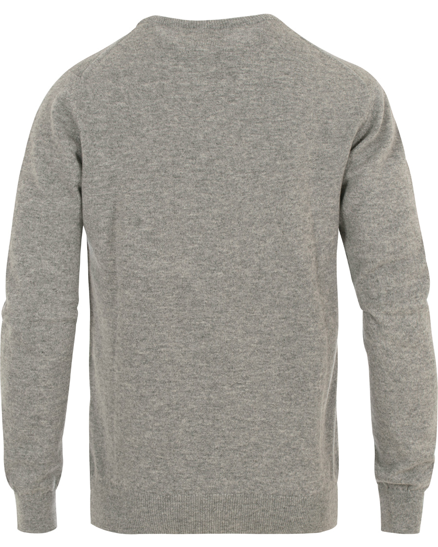 Herr | Tröjor | Johnstons of Elgin | Cashmere Crew Neck Light Grey